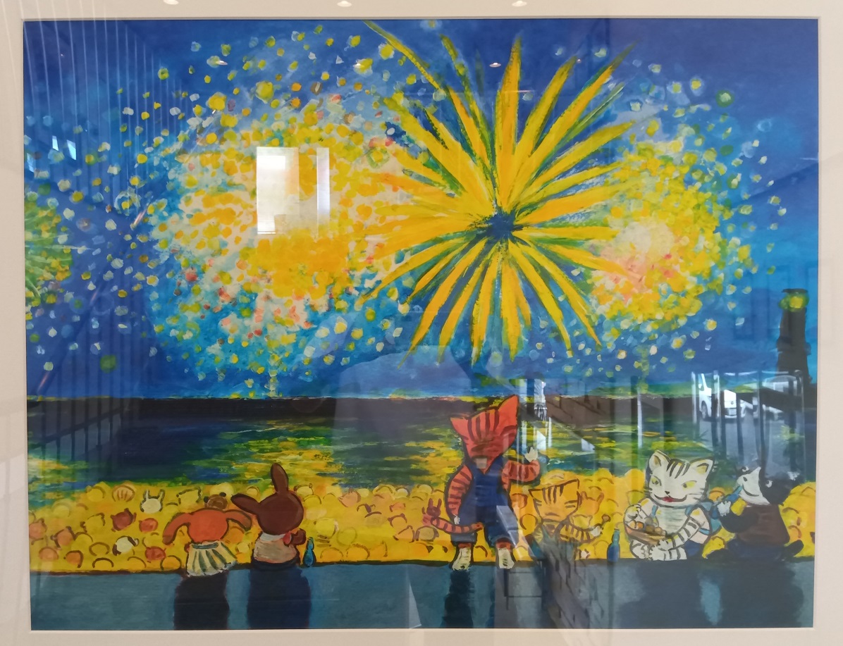 浜辺の花火